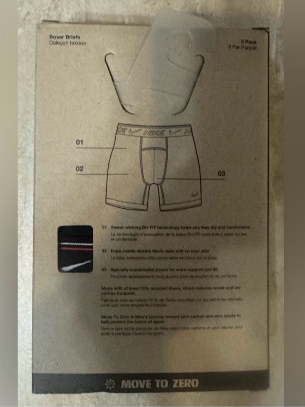 Nike Men's 3-Pk. Dri-FIT Ultra Comfort Boxer Briefs - Picture 6 of 9